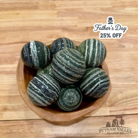 Green Zebra Jasper Spheres 1.8’’ - 1.99’’ Sphere