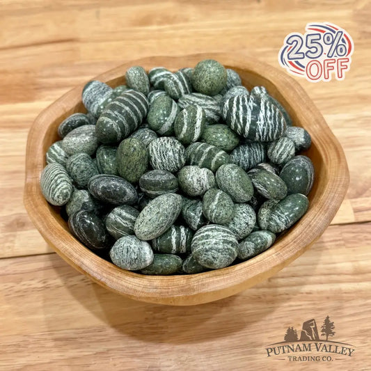 Tumbled Green Zebra Jasper(1/2lb) Tumbled Stone
