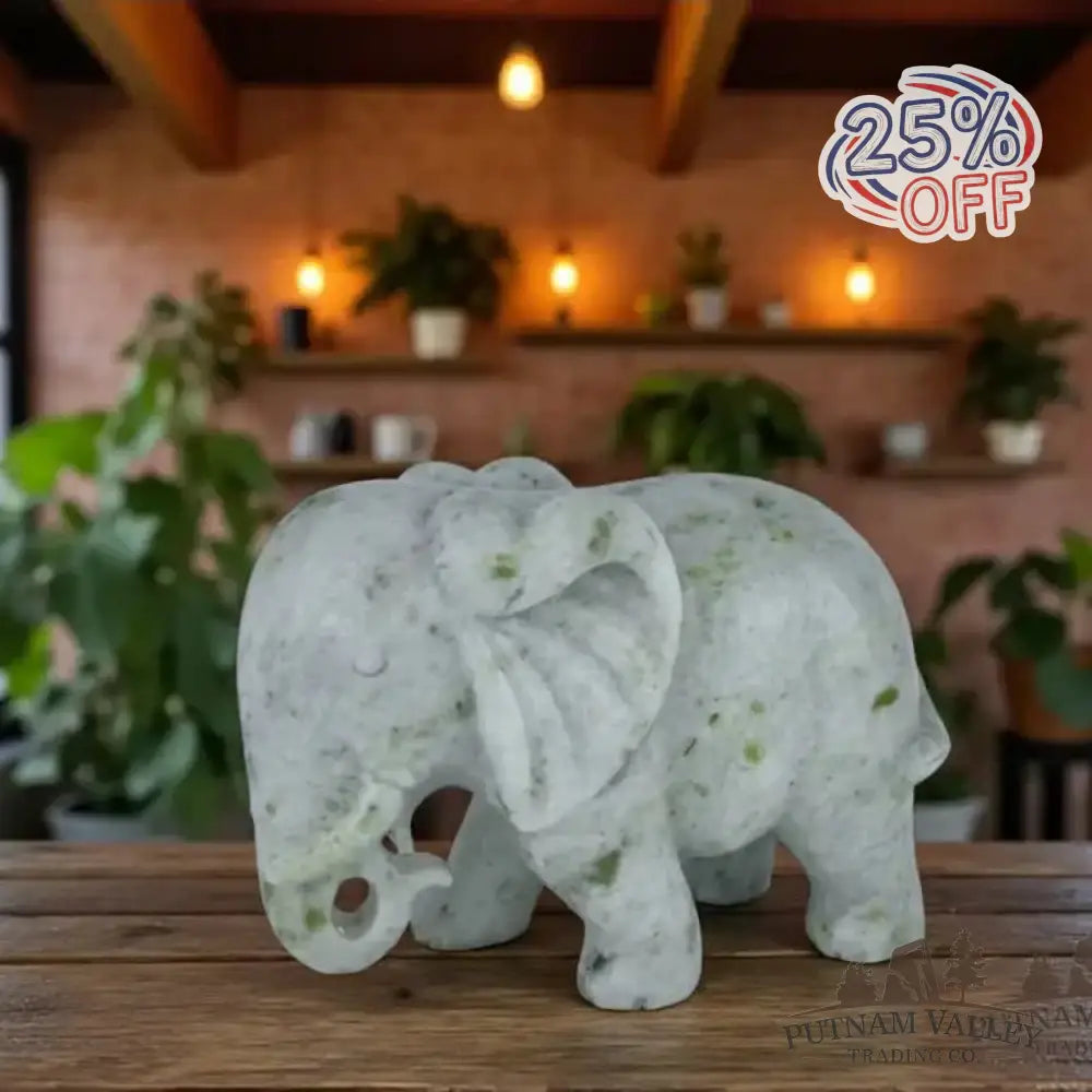 Lantian Jade Elephant - Putnam Valley Trading Co.