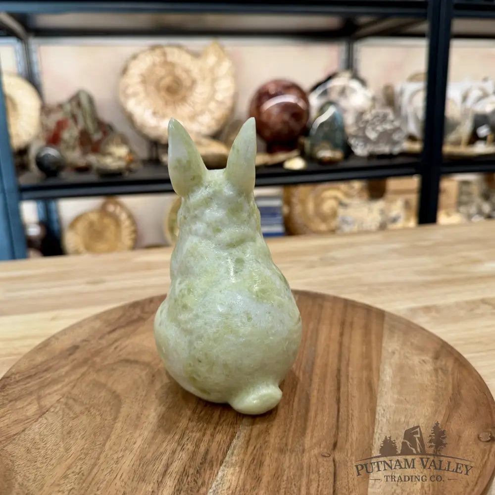 Hand-Carved Lantian Jade Rabbit 3 - Sculpture