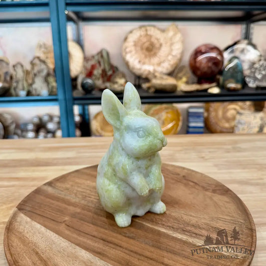 Hand-Carved Lantian Jade Rabbit 1 - Sculpture