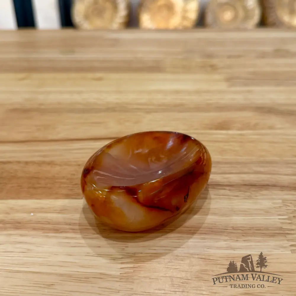 Handcrafted Carnelian Dish 3.22’’ Bowl