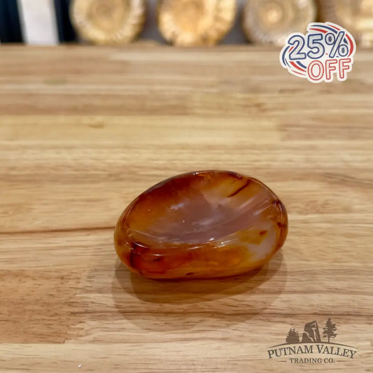 Handcrafted Carnelian Dish 3.22’’ Bowl