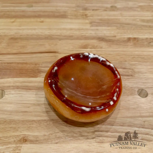Handcrafted Carnelian Dish 5.14’’ Bowl
