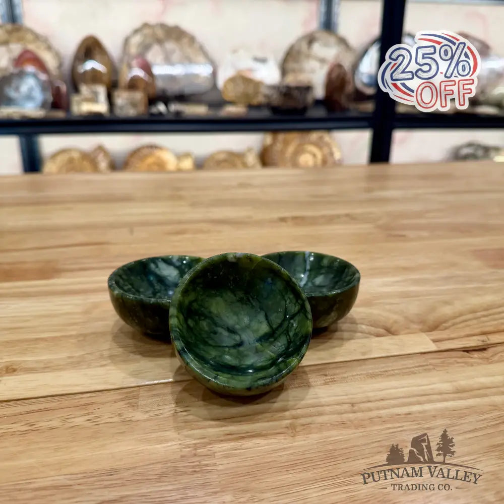 Handcrafted Dendritic Serpentine Bowls 2.6’’ Bowl
