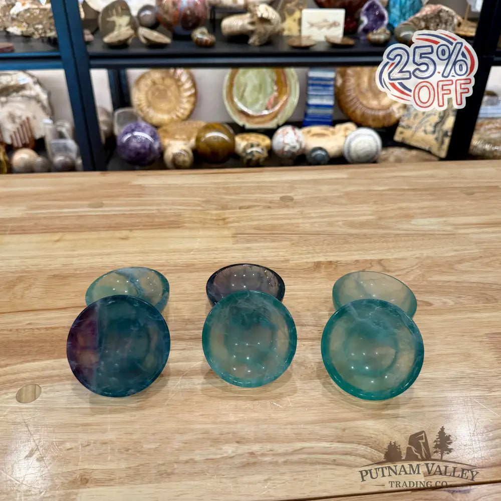 Handcrafted Fluorite Bowls 3’’ - Bowl