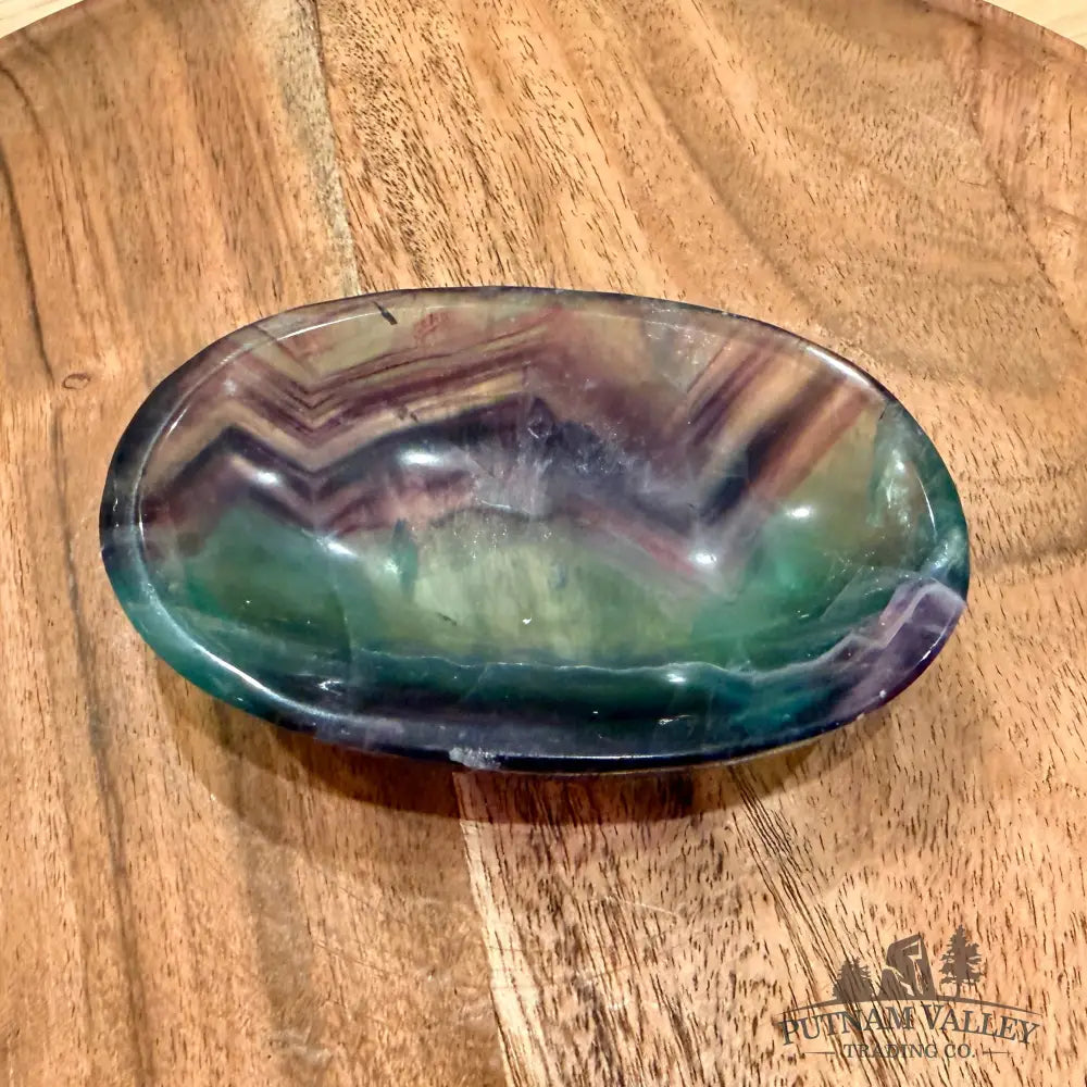 Handcrafted Fluorite Dish 4.24’’ - Bowl