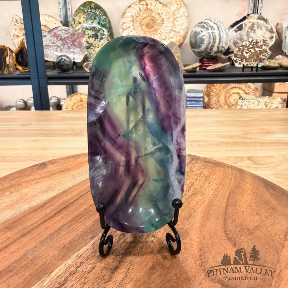Handcrafted Fluorite Dish 4.62’’ - Bowl
