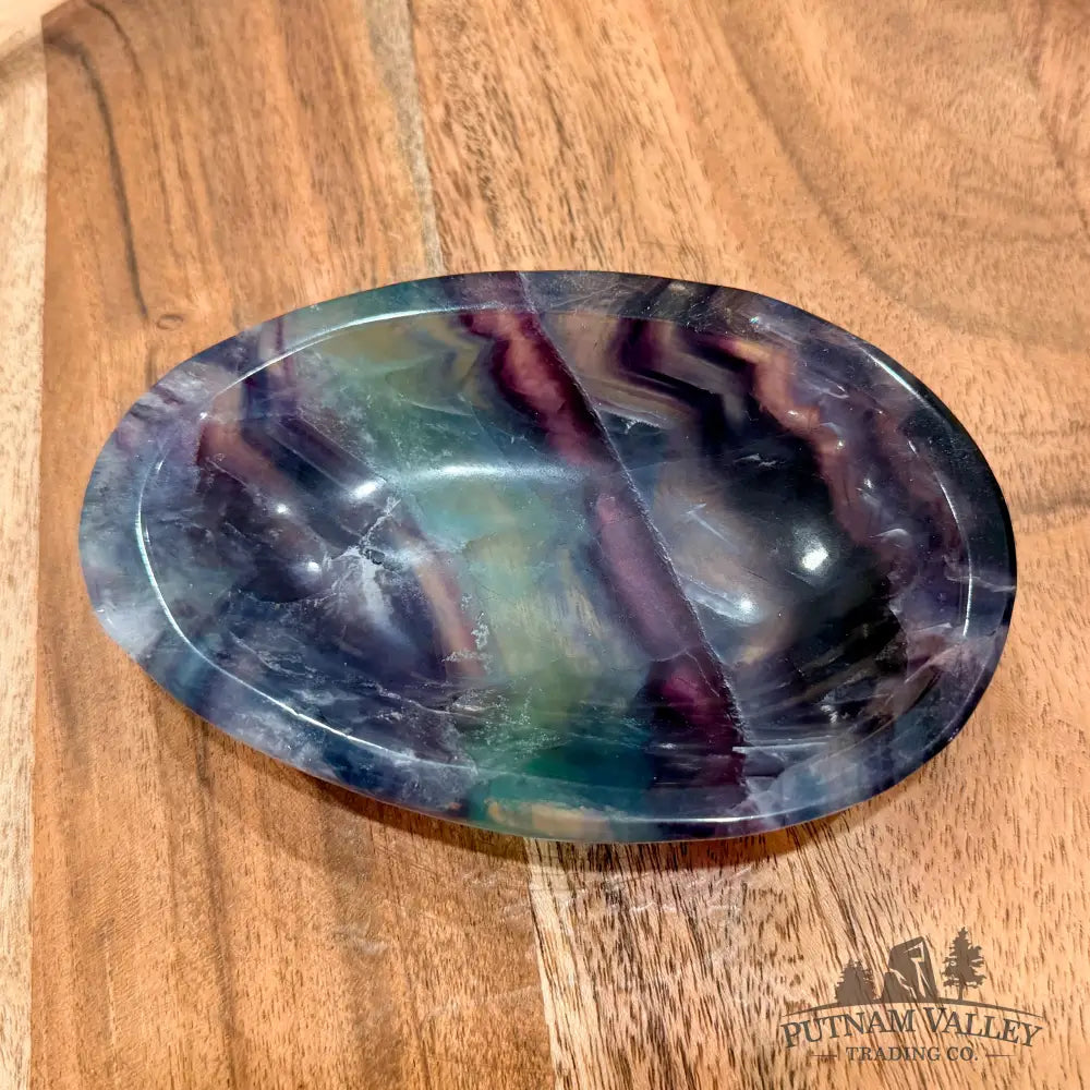 Handcrafted Fluorite Dish 4.96’’ - Bowl