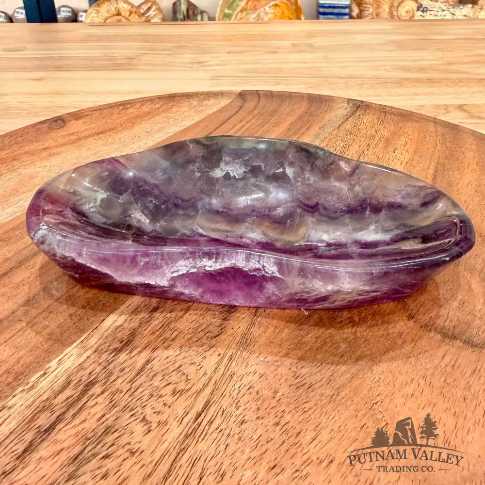 Handcrafted Fluorite Dish 5.37’’ - Bowl
