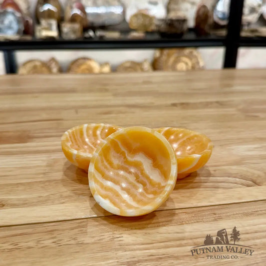 Handcrafted Honey Calcite Bowls 2.6’’ Bowl
