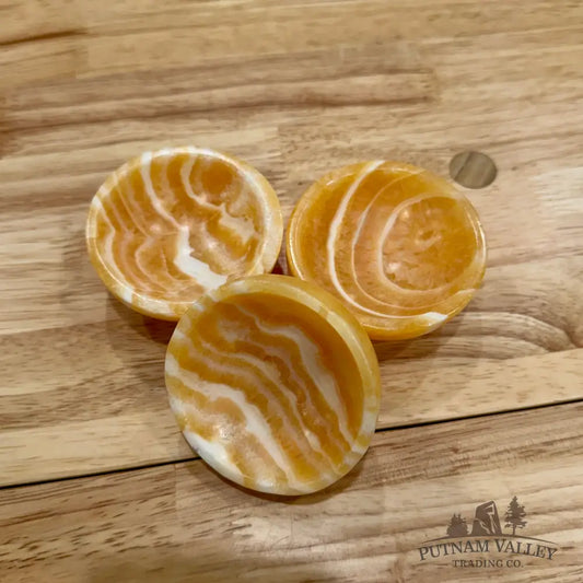 Handcrafted Honey Calcite Bowls 2.6’’ Bowl