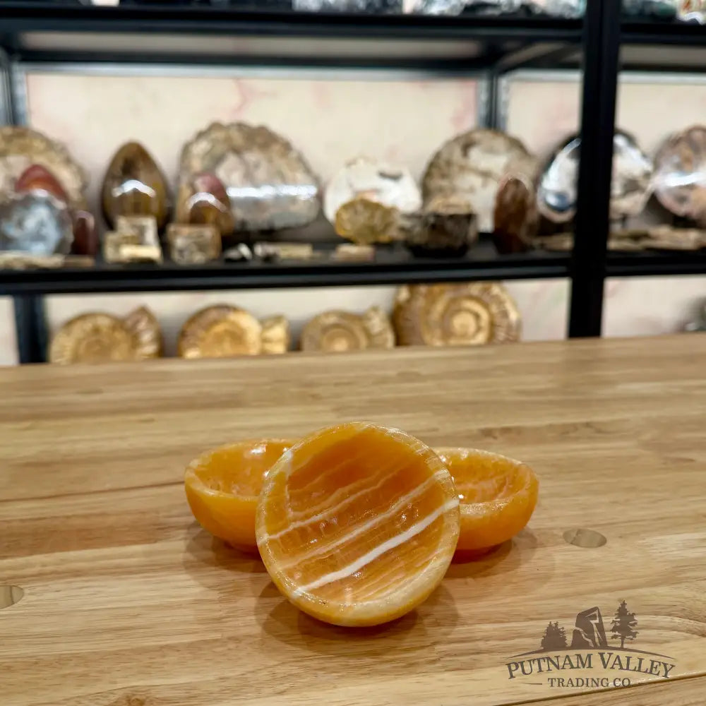 Handcrafted Honey Calcite Bowls 3’’ Bowl