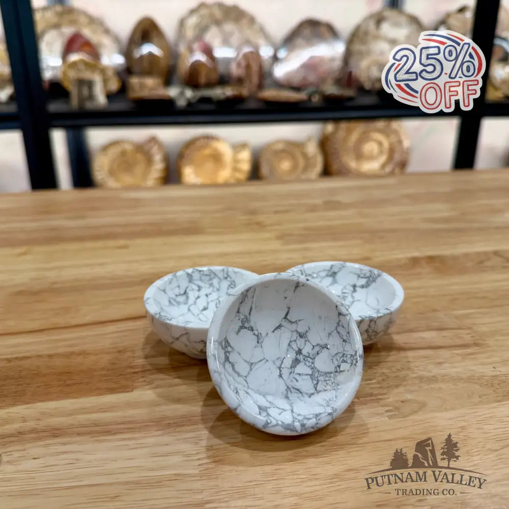 Handcrafted Howlite Bowls 2.7’’ Sphere