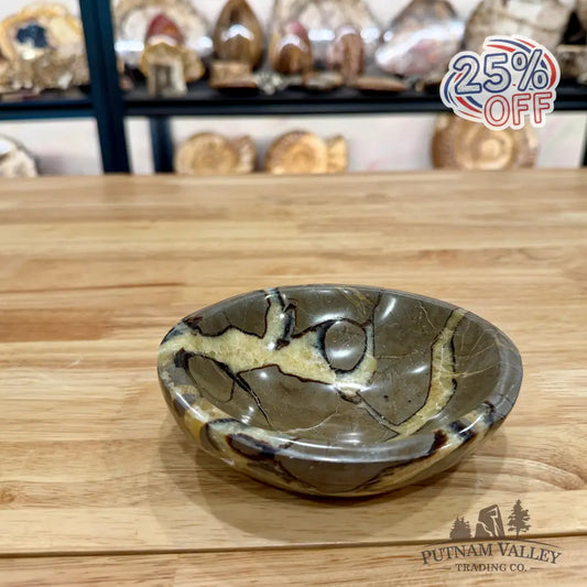 Handcrafted Madagascar Septarian Dish Bowl