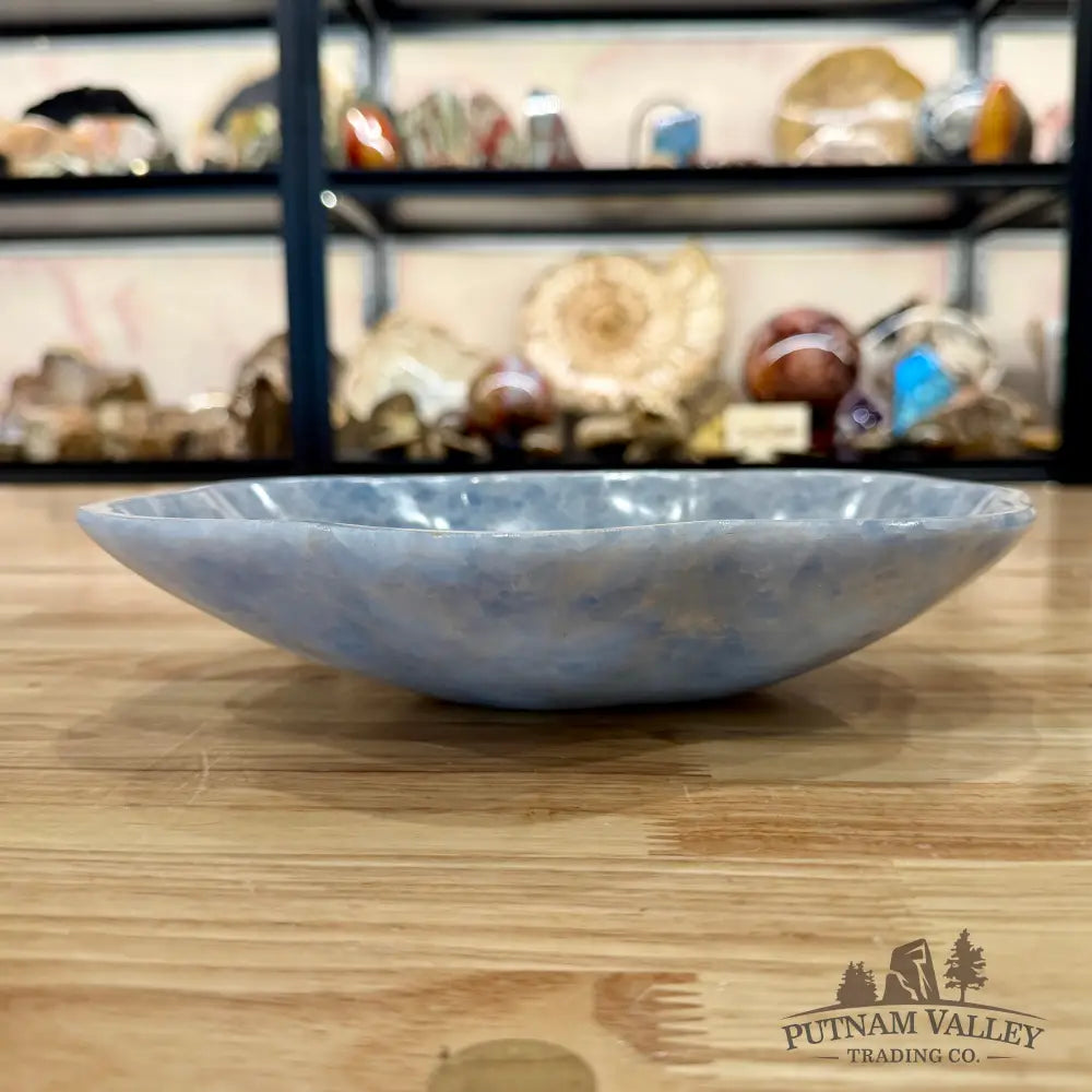 Mexican Blue Calcite Bowl 10’’ - Bowl