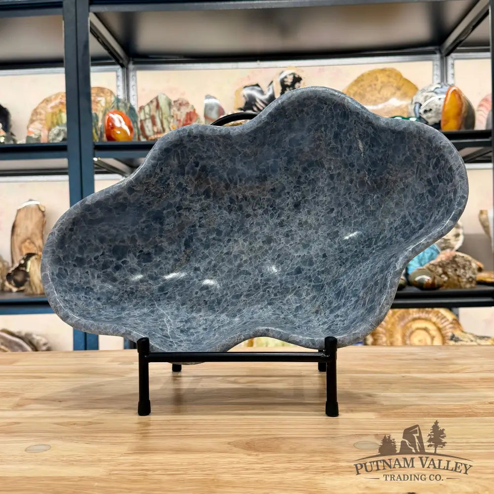Handcrafted Mexican Blue Calcite Bowl 16.75’’ - Bowl