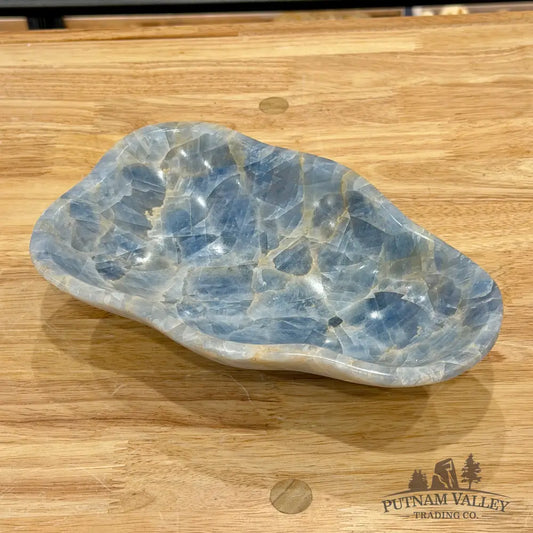 Mexican Blue Calcite Bowl 9.5’’ - Bowl