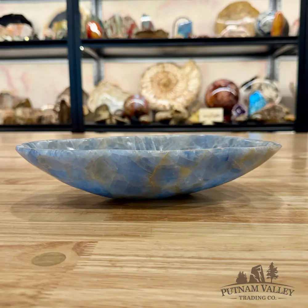 Mexican Blue Calcite Bowl 9.5’’ - Bowl