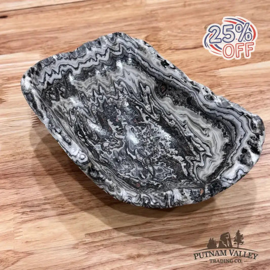Zebra Onyx Bowl - Putnam Valley Trading Co.