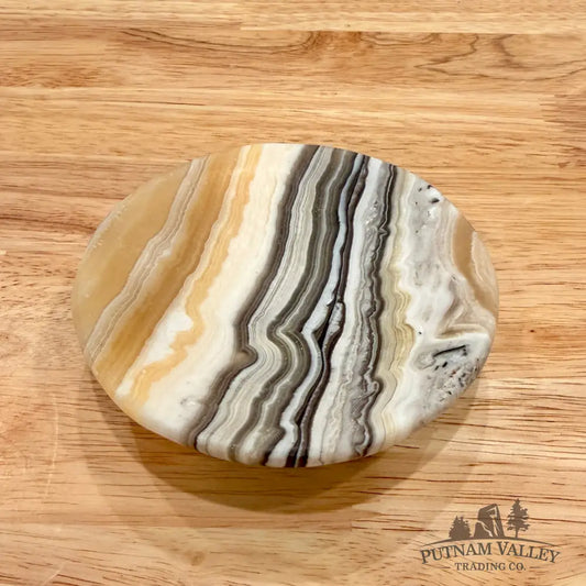 Handcrafted Mexican Zebra Onyx Dish 3.9’’ Plate