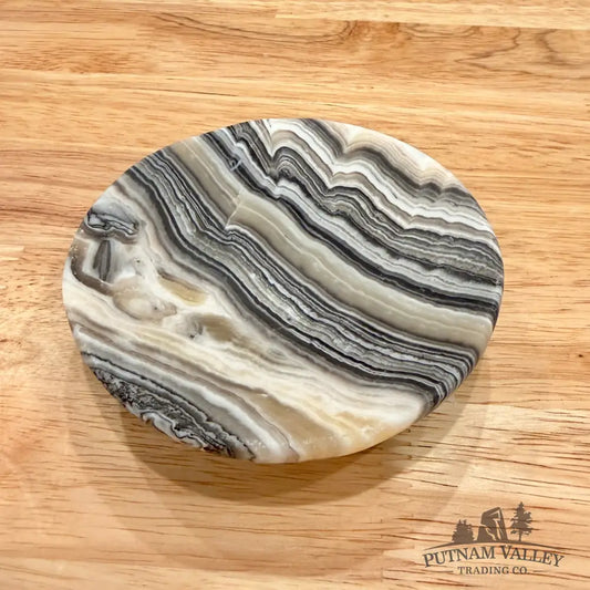 Handcrafted Mexican Zebra Onyx Dish 3.91’’ Plate
