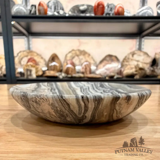 Handcrafted Mexican Zebra Onyx Dish 4.64’’ Plate