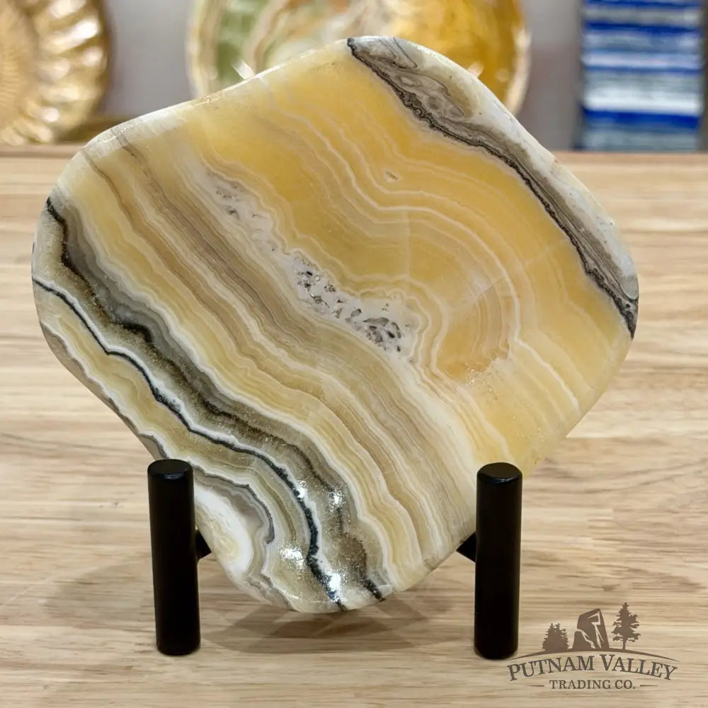 Handcrafted Mexican Zebra Onyx Dish 4.75’’ - Plate