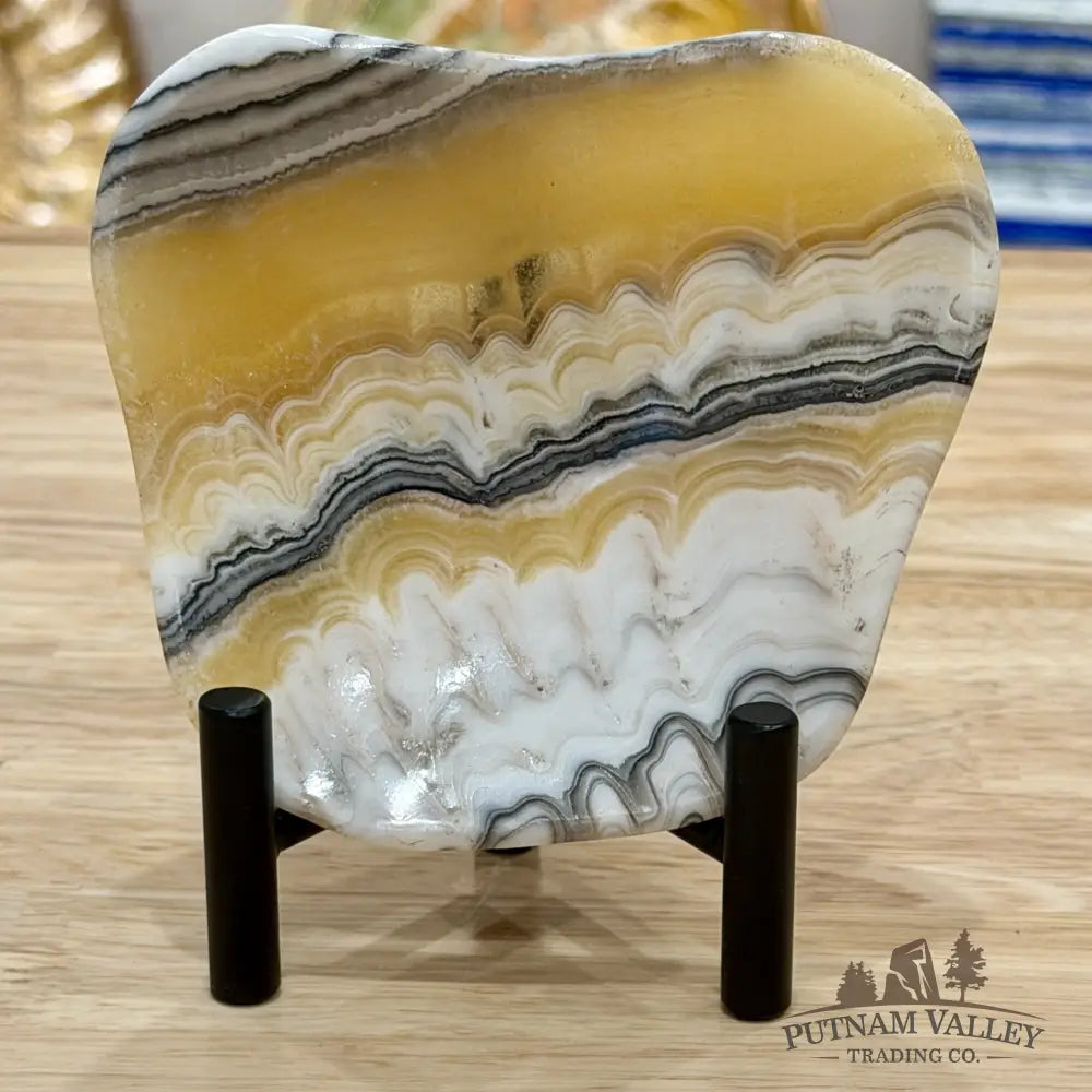 Handcrafted Mexican Zebra Onyx Dish 4.8’’ - Plate