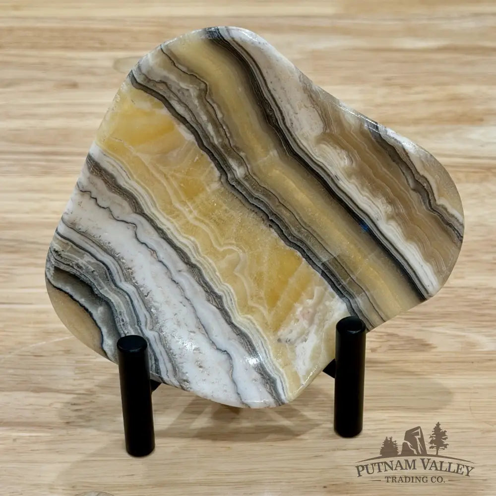 Handcrafted Mexican Zebra Onyx Dish 4.8’’ - Plate
