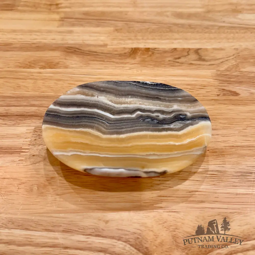 Handcrafted Mexican Zebra Onyx Dish 5.11’’ Plate