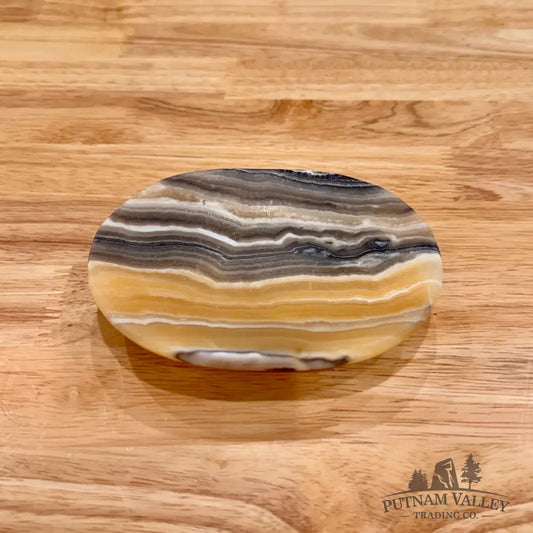 Handcrafted Mexican Zebra Onyx Dish 5.11’’ Plate