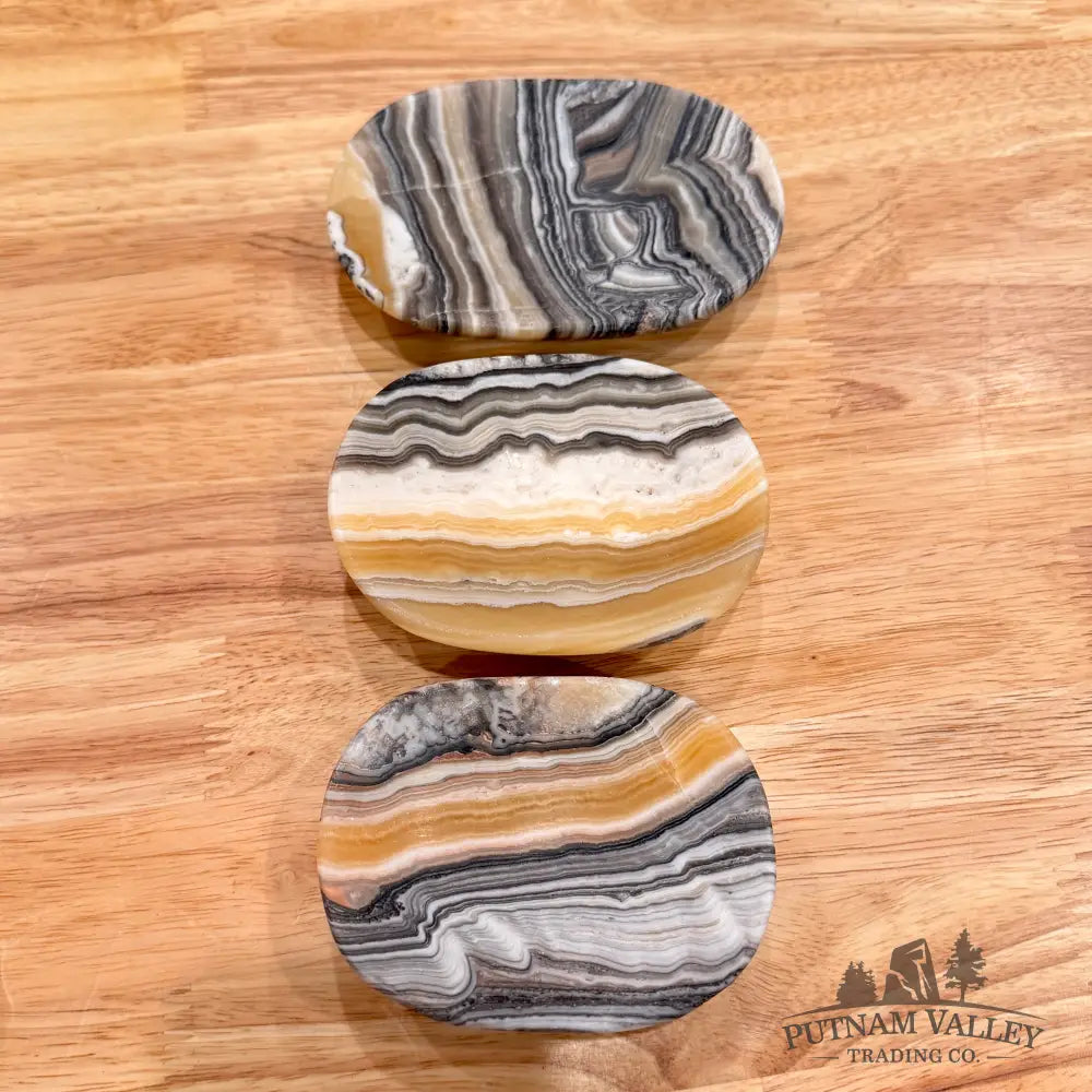 Handcrafted Mexican Zebra Onyx Dish Set 4.87’’ Plate