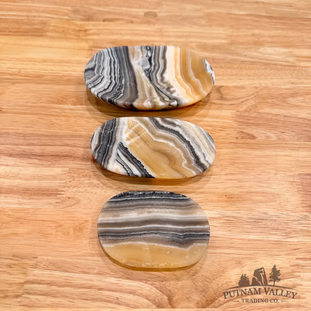 Handcrafted Mexican Zebra Onyx Dish Set 5.61’’ Plate