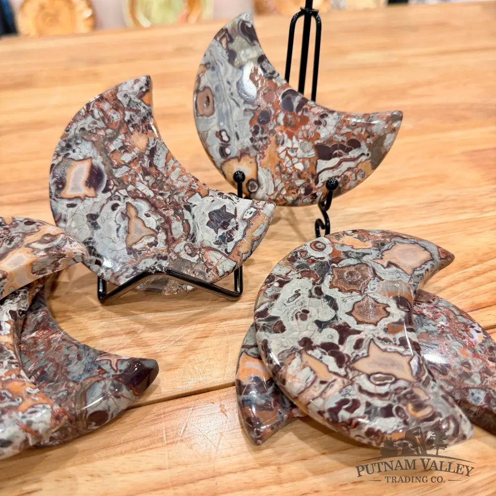 Handcrafted Money Agate Moons - Bowl