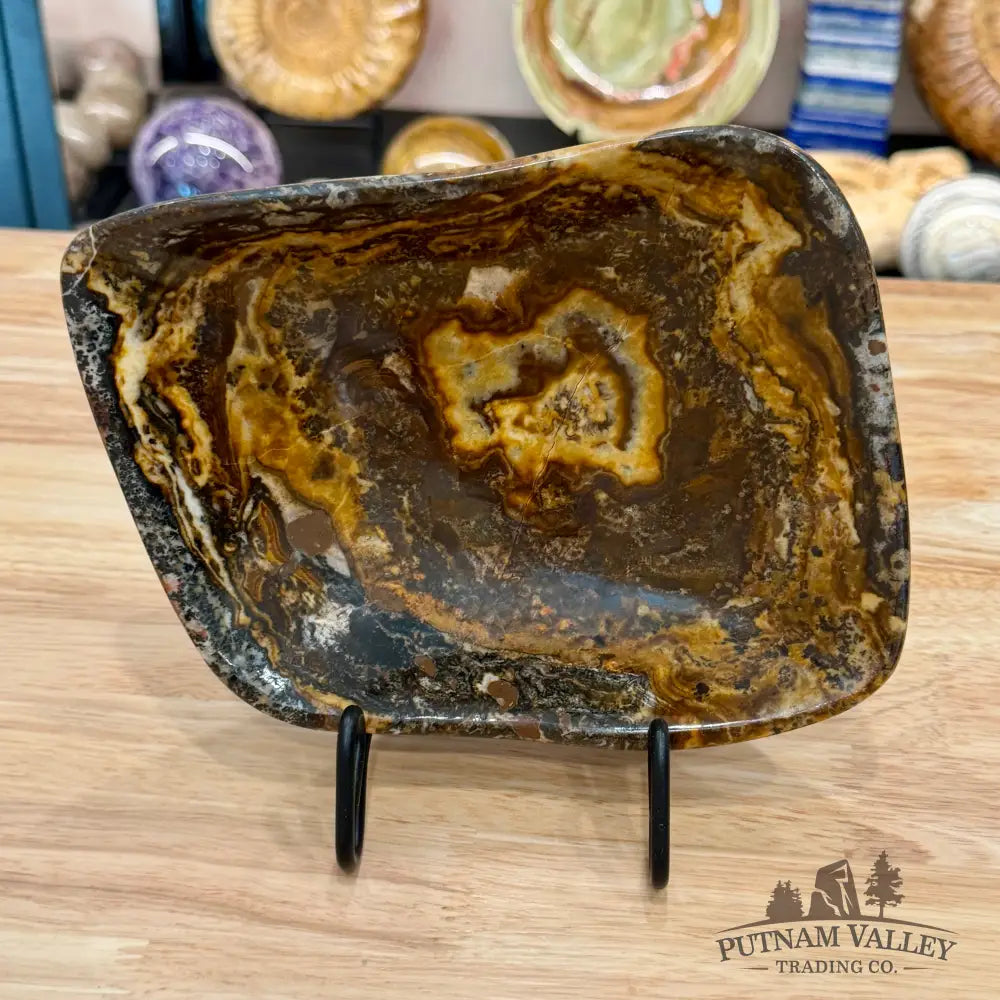 Handcrafted Moroccan Amber Onyx Bowl 8.75’’ - Bowl