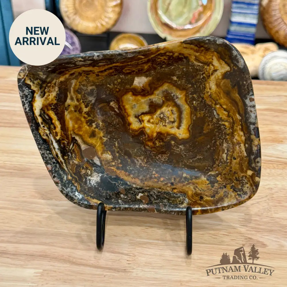 Handcrafted Moroccan Amber Onyx Bowl 8.75’’ - Bowl