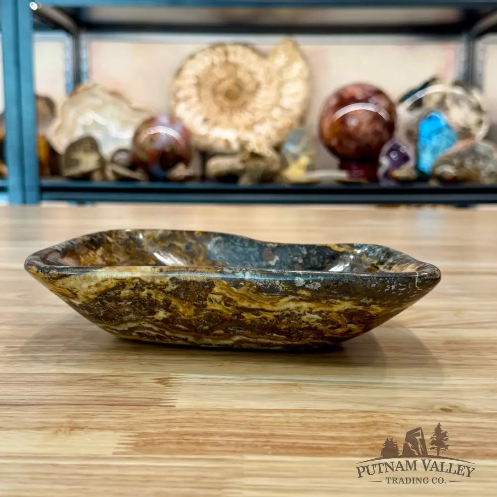 Handcrafted Moroccan Amber Onyx Bowl 8.75’’ - Bowl