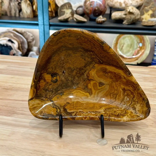 Handcrafted Moroccan Amber Onyx Bowl 9.25’’ - Bowl