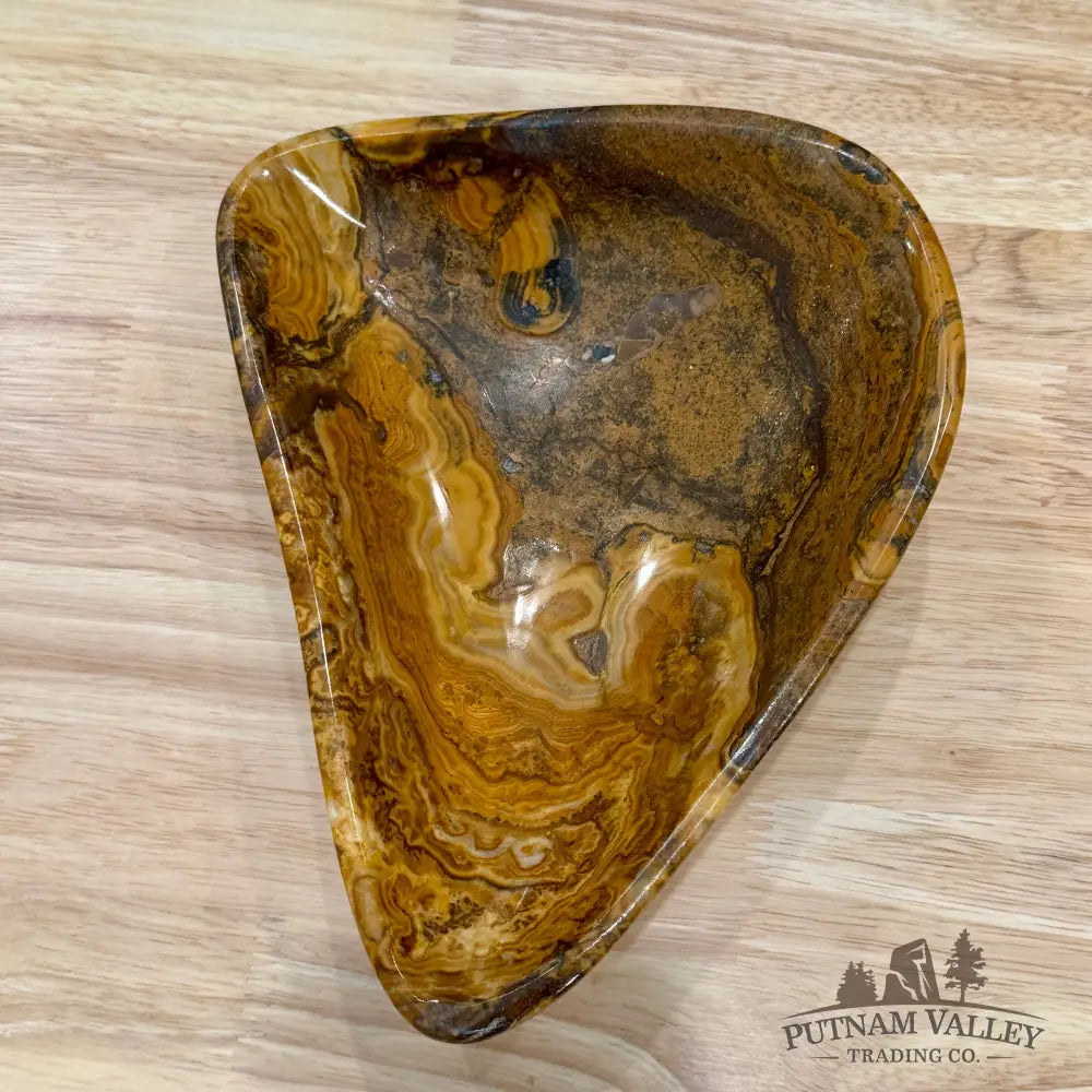 Handcrafted Moroccan Amber Onyx Bowl 9.25’’ - Bowl
