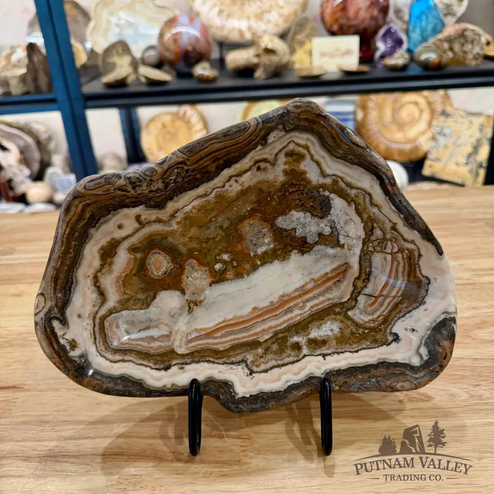 Handcrafted Moroccan Chocolate Onyx Bowl 9.6’’ - Bowl