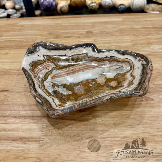 Handcrafted Moroccan Chocolate Onyx Bowl 9.6’’ - Bowl