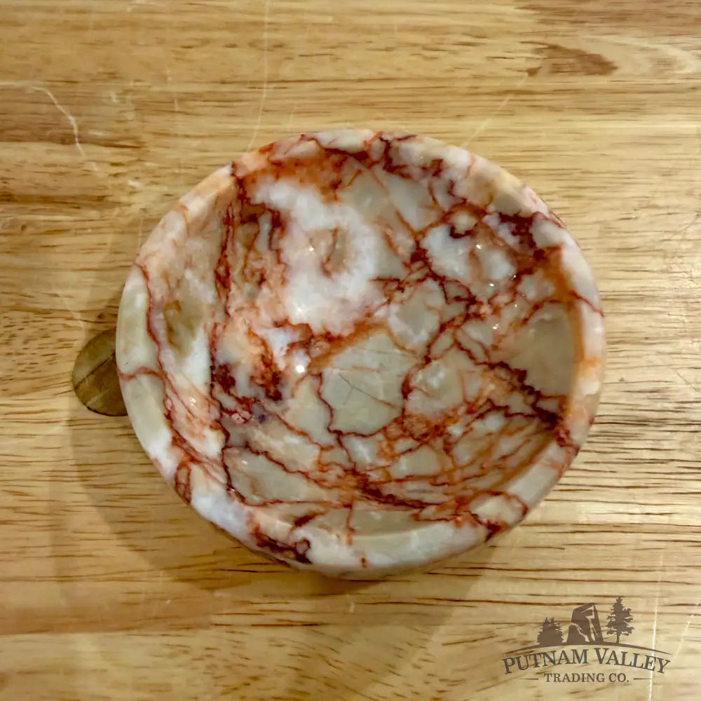 Handcrafted Red Network Jasper Bowls 3’’ - Bowl