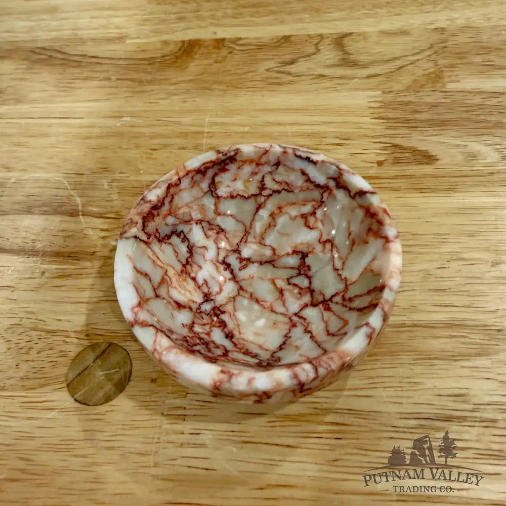 Handcrafted Red Network Jasper Bowls 3’’ - Bowl