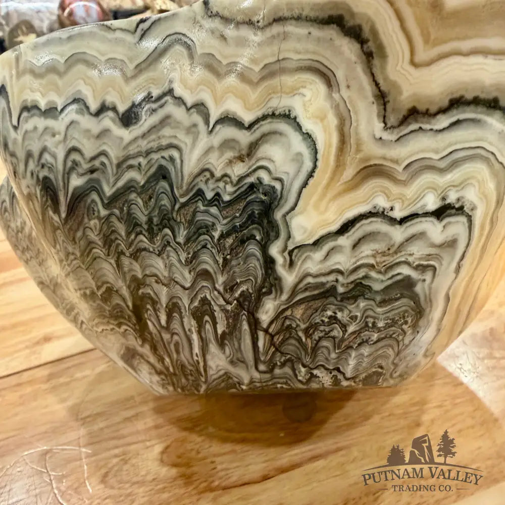 Handcrafted Mexican Zebra Onyx Bowl Bowl