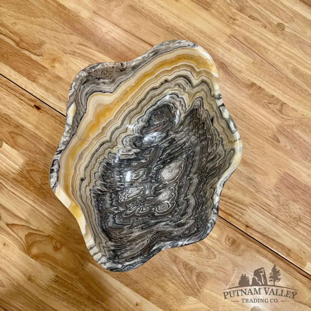 Handcrafted Mexican Zebra Onyx Bowl Bowl