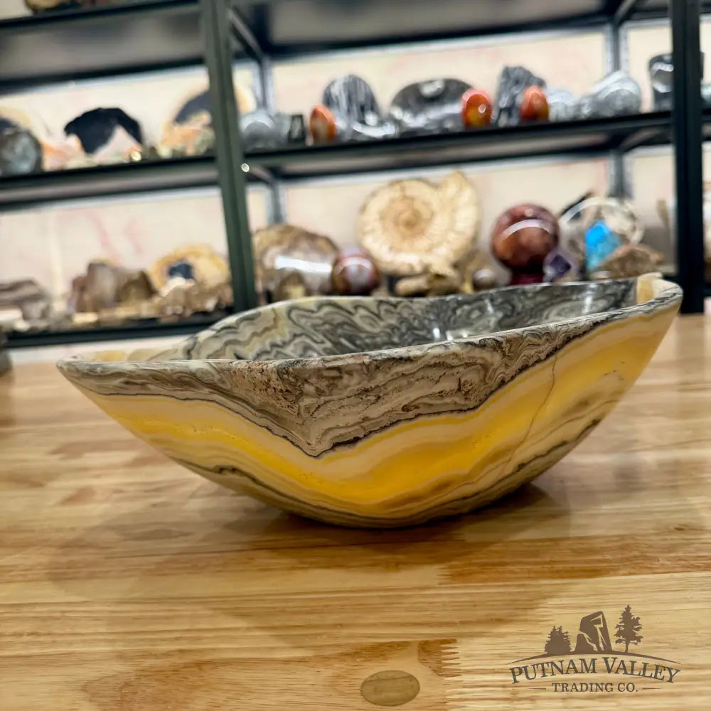 Handcrafted Mexican Zebra Onyx Bowl Bowl