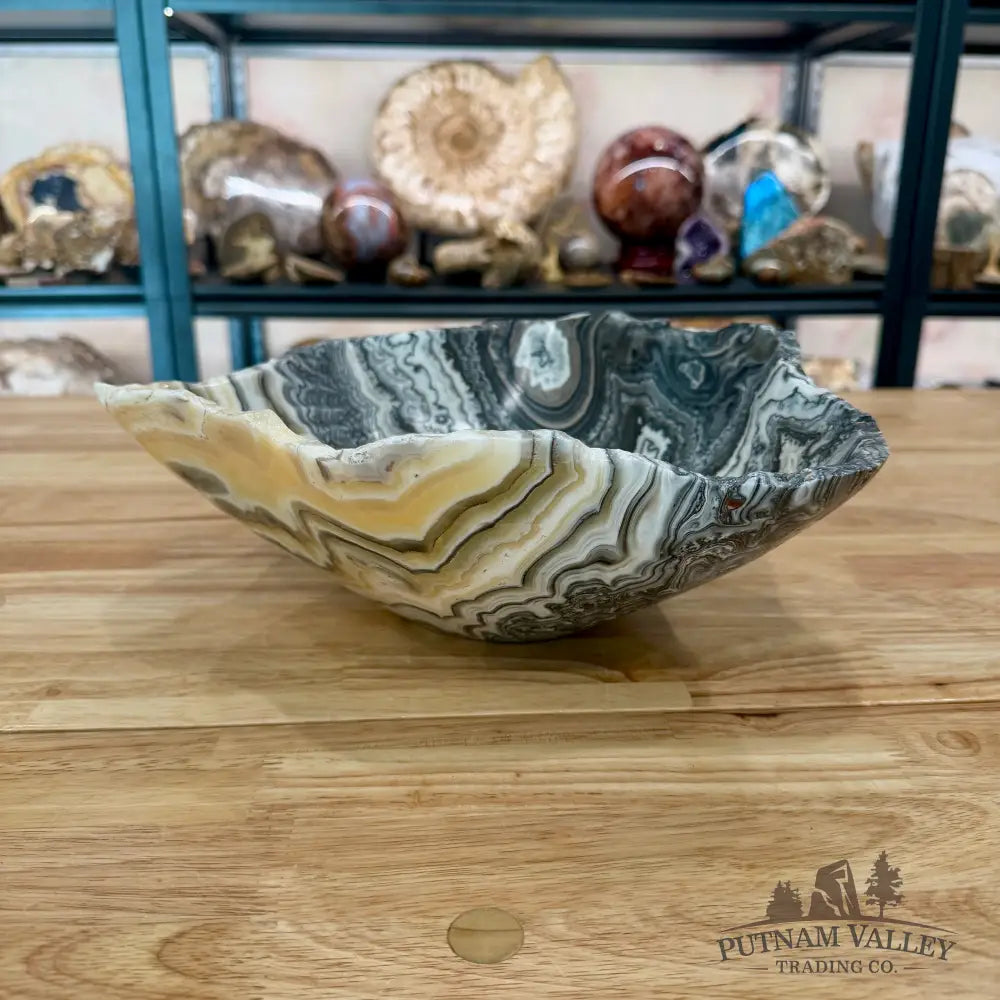 Mexican Zebra Onyx Bowl 11.5’’ Bowl