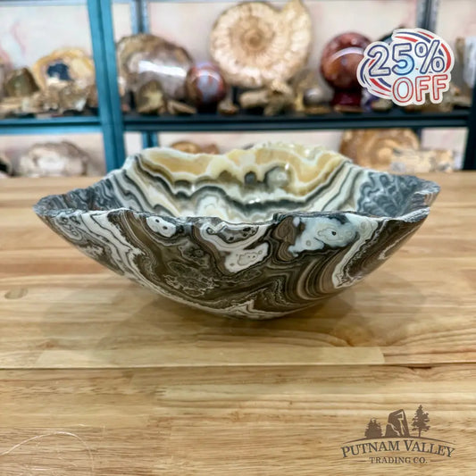 Mexican Zebra Onyx Bowl 11.5’’ Bowl