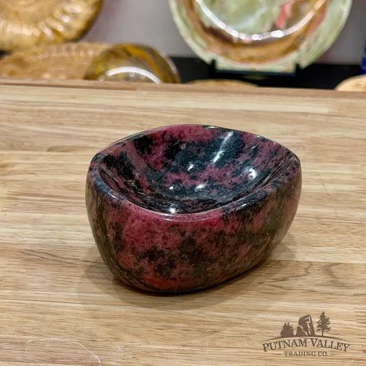 Handcrafted Rhodonite Bowl 4.4’’ - Bowl